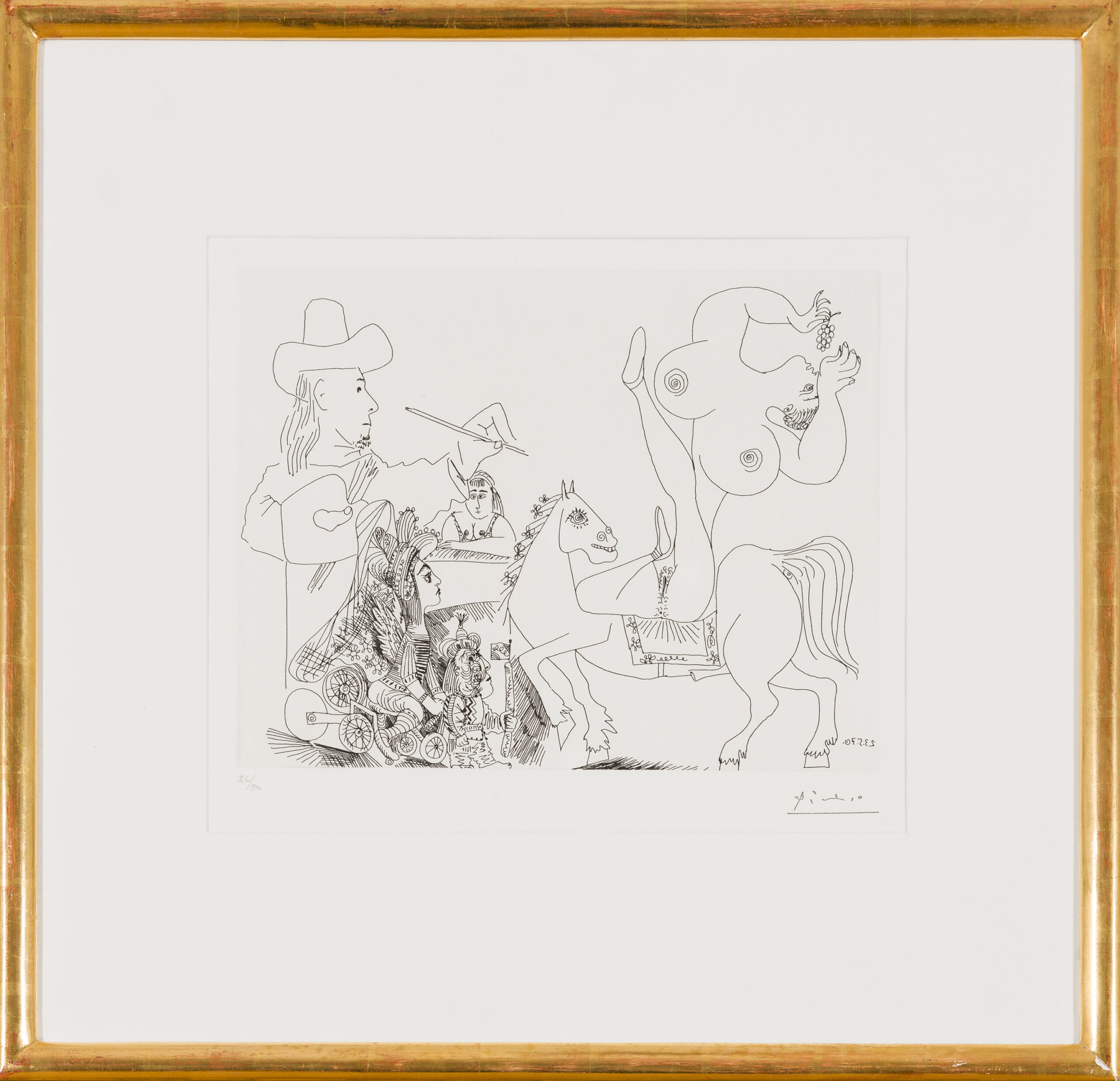 Pablo Picasso-Le Peintre au Cirque, 23.5.70